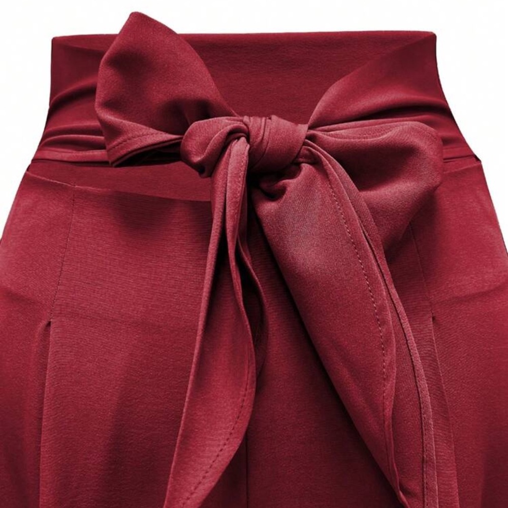 New A-Line Skirt Umbrella Skirt Bow Women Day Big Swing Skirt Slim Waist Long - Picture 4 of 5